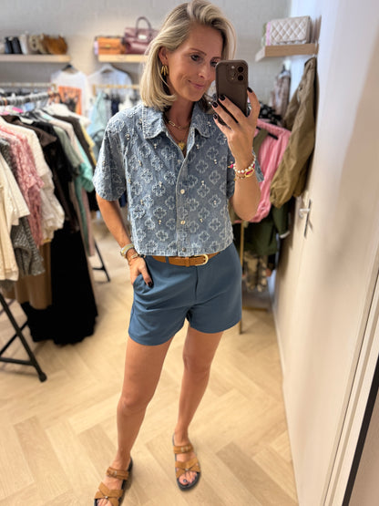 Short Cleo Denimblauw