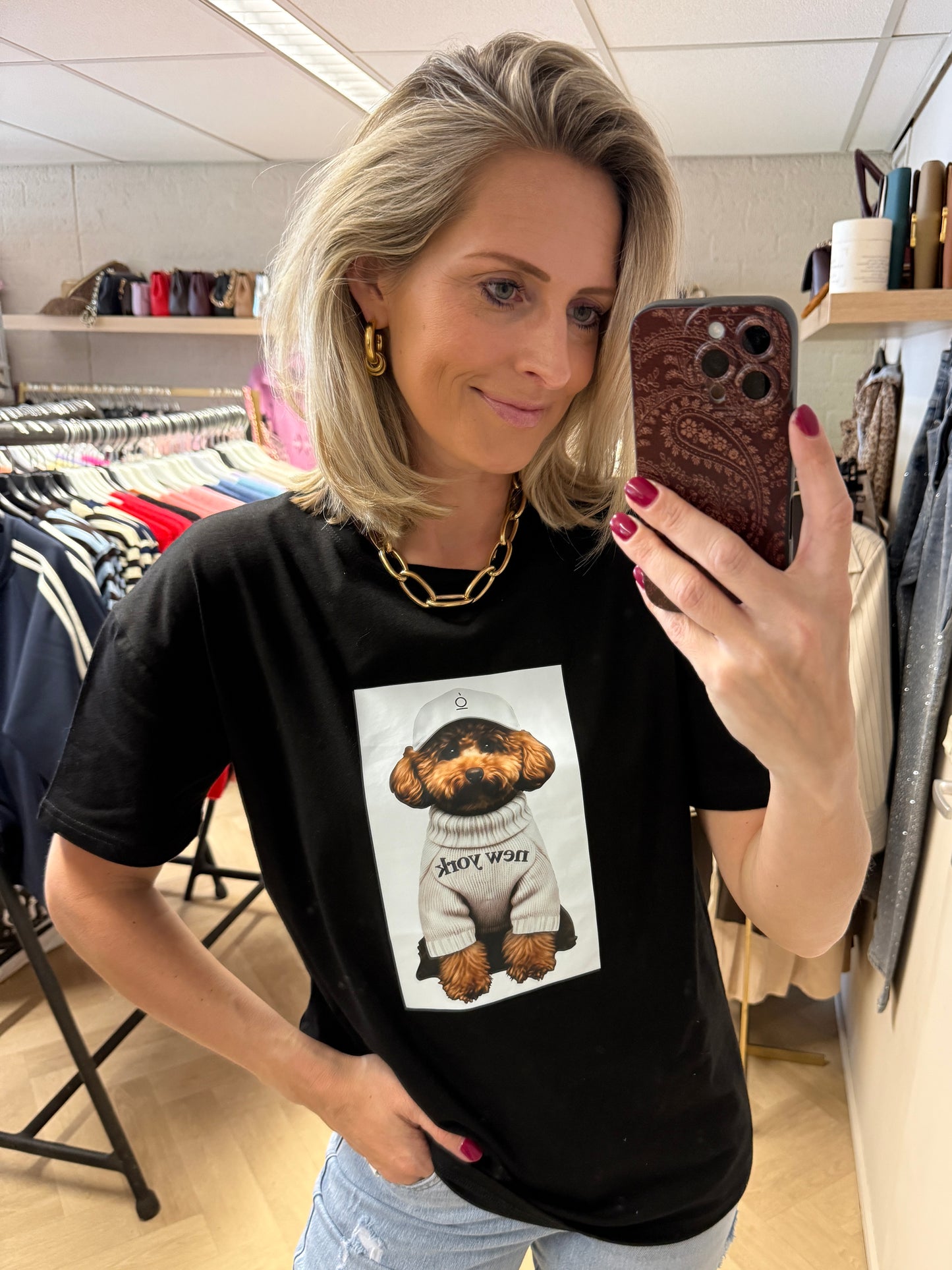T Shirt Toy Poedel Zwart