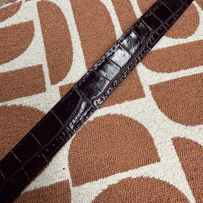 Riem Suus Leer Croco Bordeaux