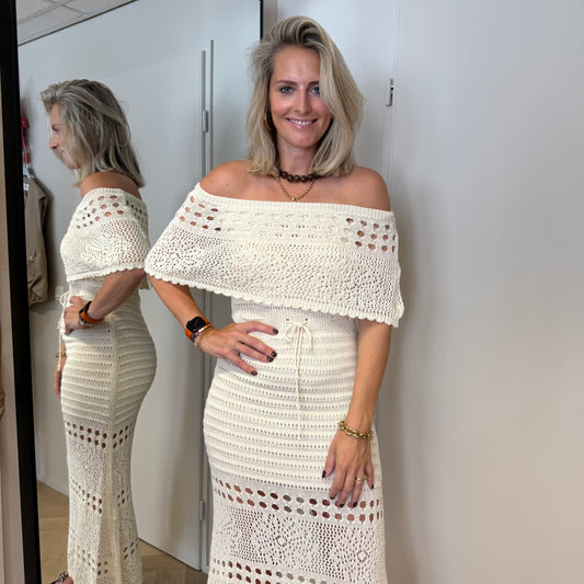 Jurk Aliyah Gehaakt Crème