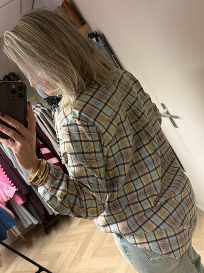 Blouse Julia Ruit Lichtblauw