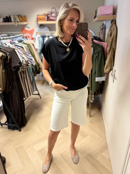 Shirt Joy Elastiek Zwart