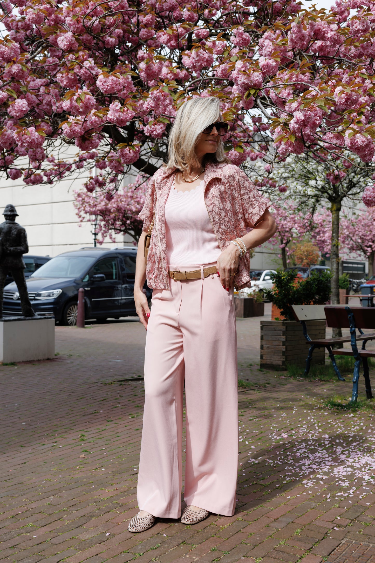 Pantalon Farah Roze
