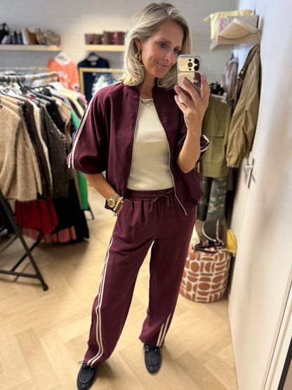 Co Ord Set Mandy Streep Bordeaux