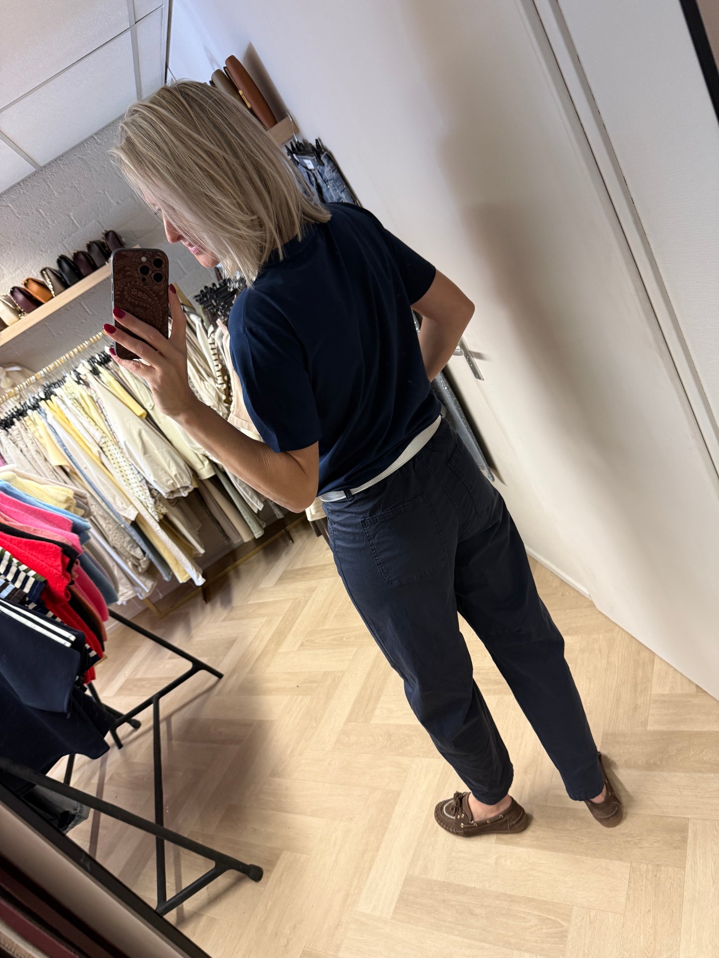 Broek Haily Katoen Donkerblauw