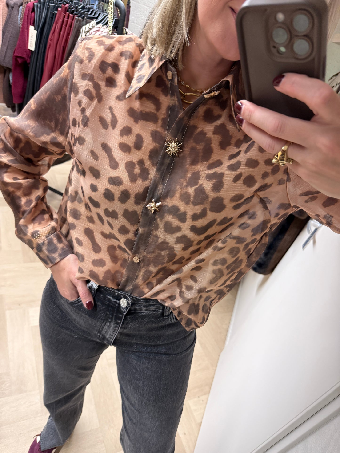 Blouse Sas Leopard Viscose