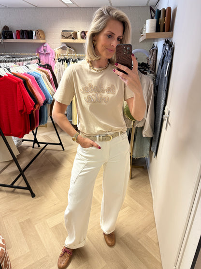 T Shirt La Dolce Vita Beige