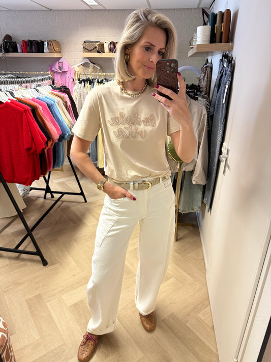 T Shirt La Dolce Vita Beige