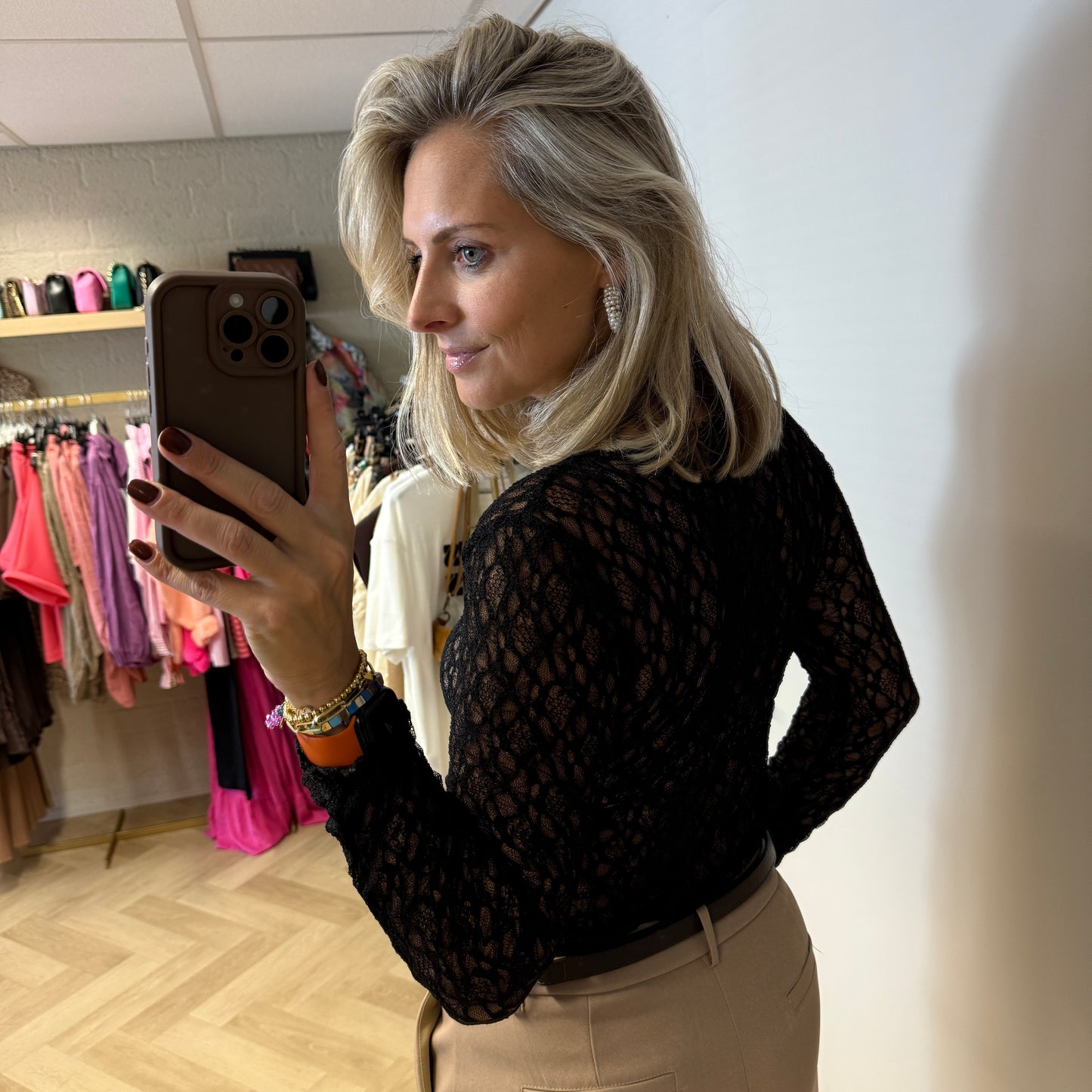 Shirt Kaya Kant Zwart