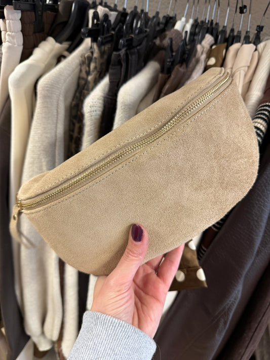 Tas Zoey Big Suède Zand