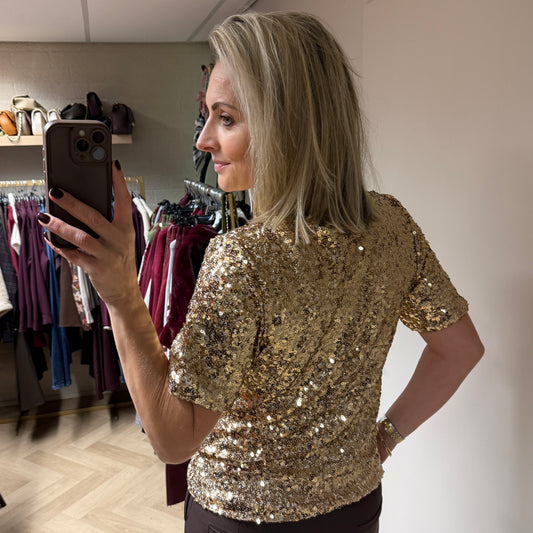 Shirt Donna Paillet Goud