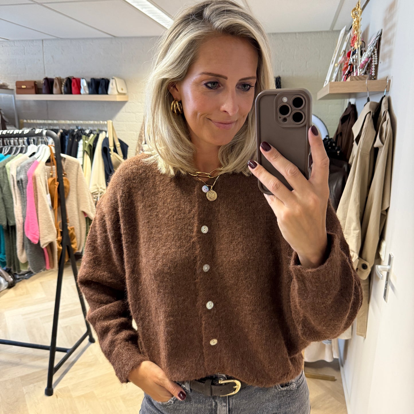 Vest Vito Chocoladebruin