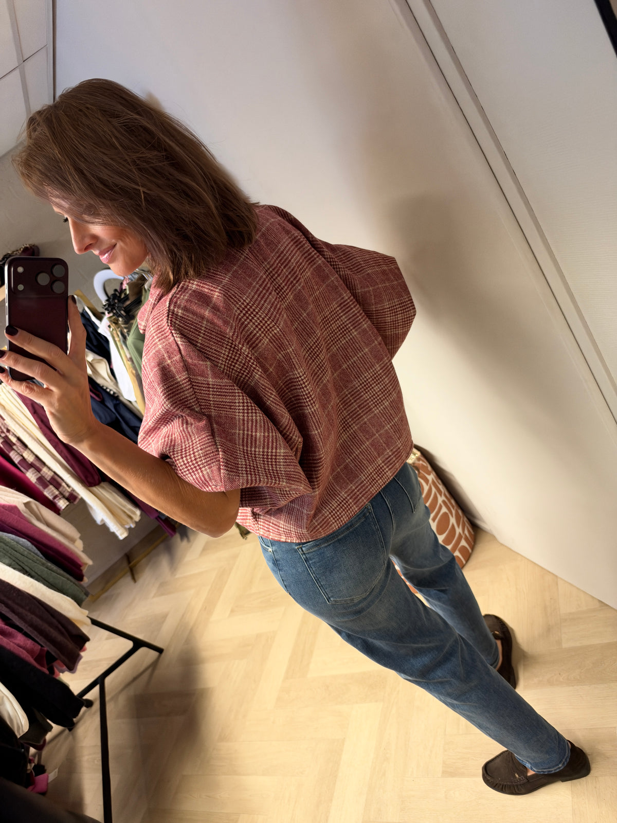 Blouse Mila Ruit Rood