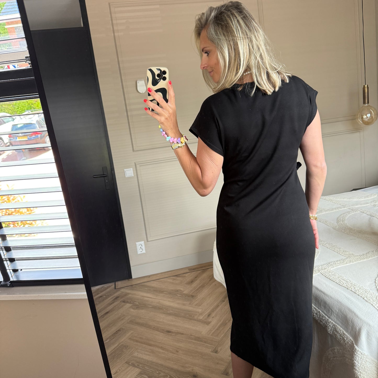 Jurk Fabienne Scuba Zwart