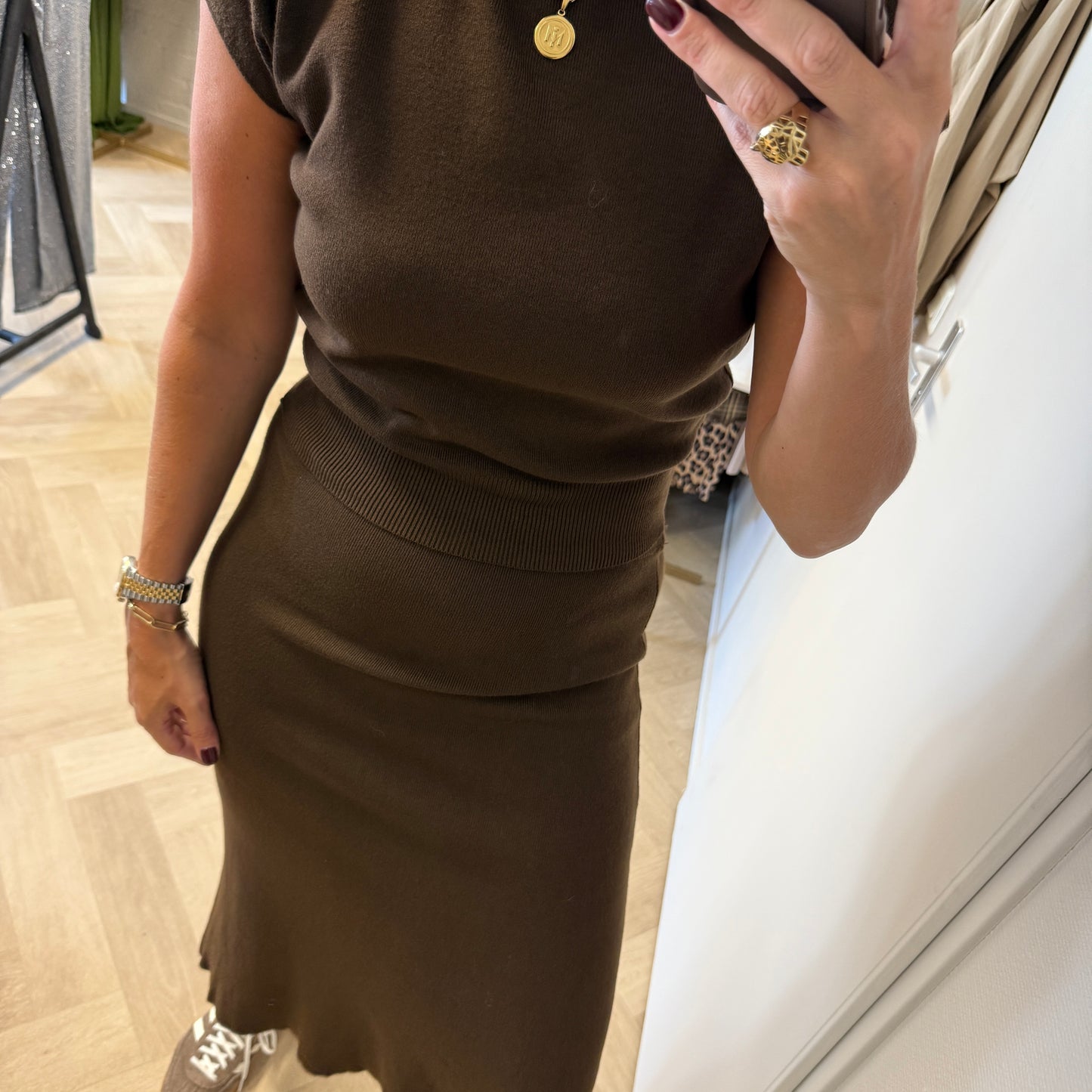 Co-Ord Set Joline Woven Choco