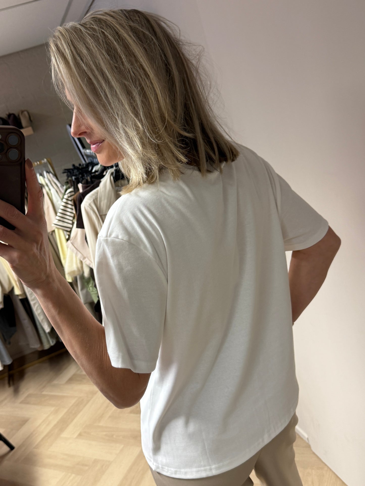 Shirt Bisous Wit Beige