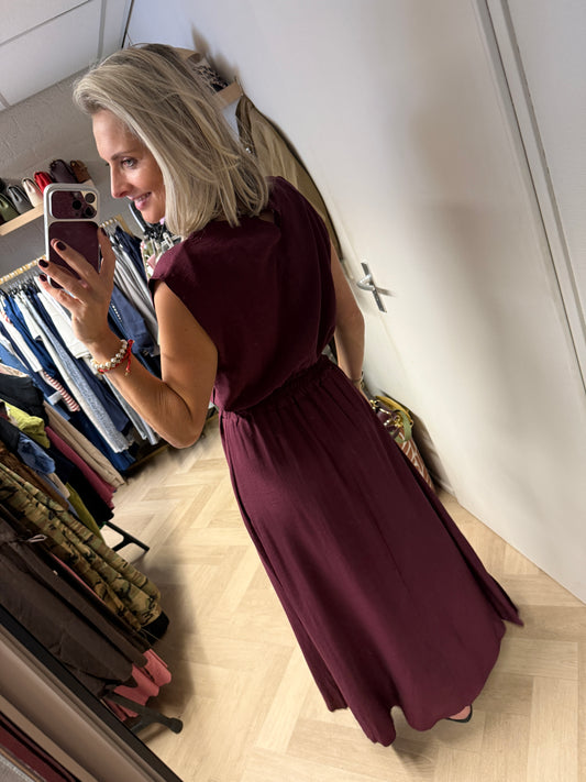 Co Ord Set Jurk Lola Burgundy