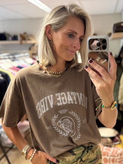 T-Shirt Julia Vintage Bruin