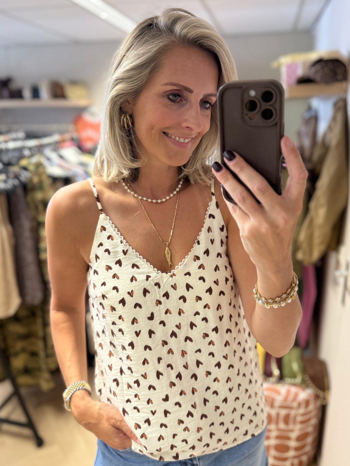 Top Lucy Hartjes Wit