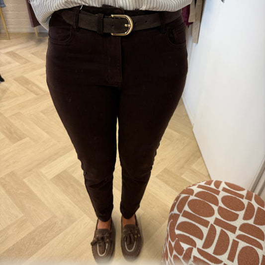 Jeans Eva Mom Fit Choco Bruin