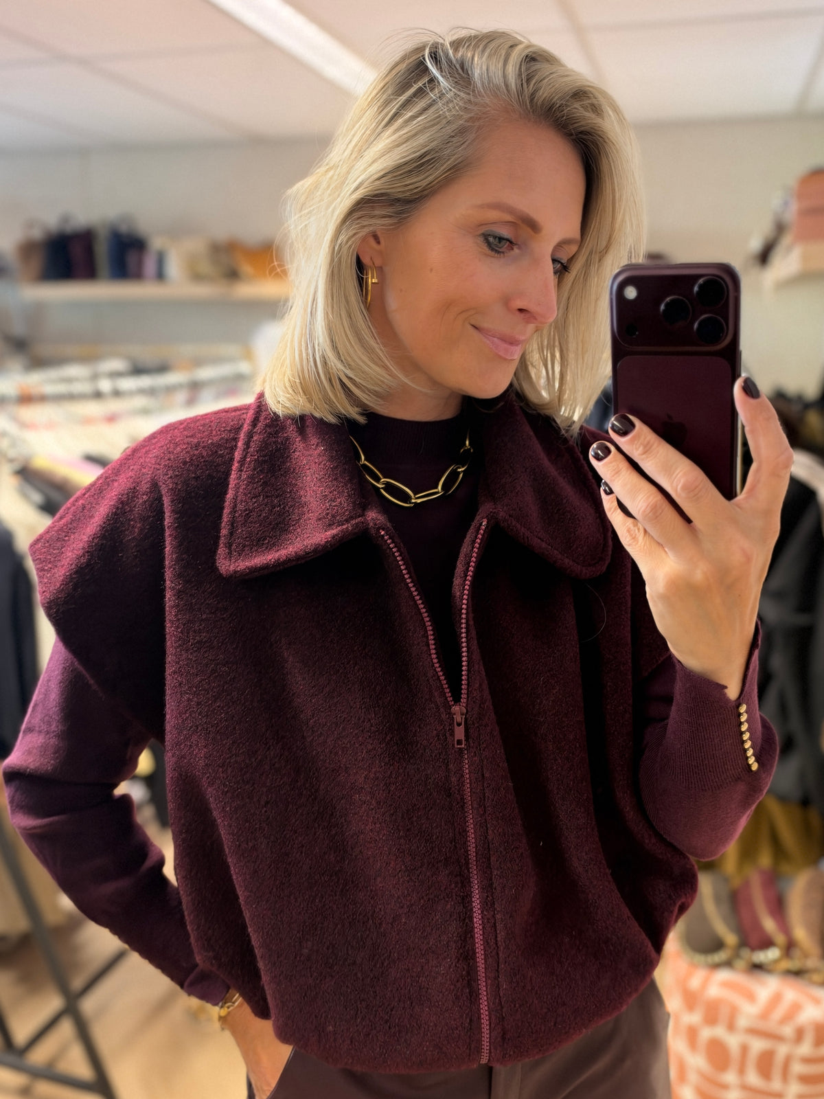 Vest Kirsten Plum