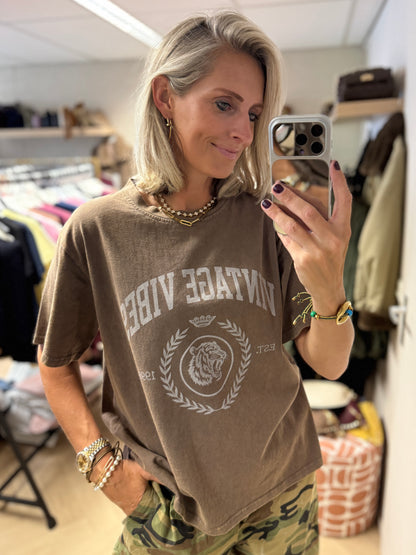 T-Shirt Julia Vintage Bruin