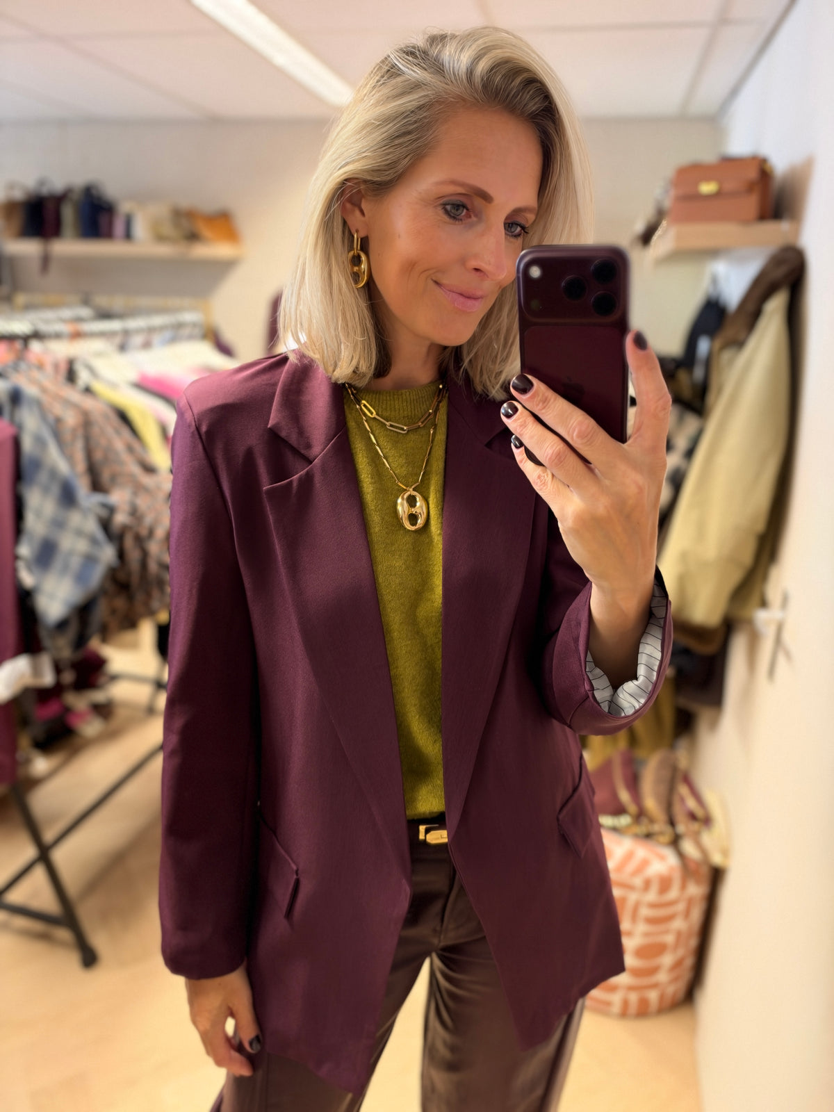 Blazer Karin Plum