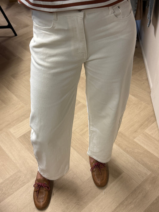 Jeans Nelly Barrel Ecru