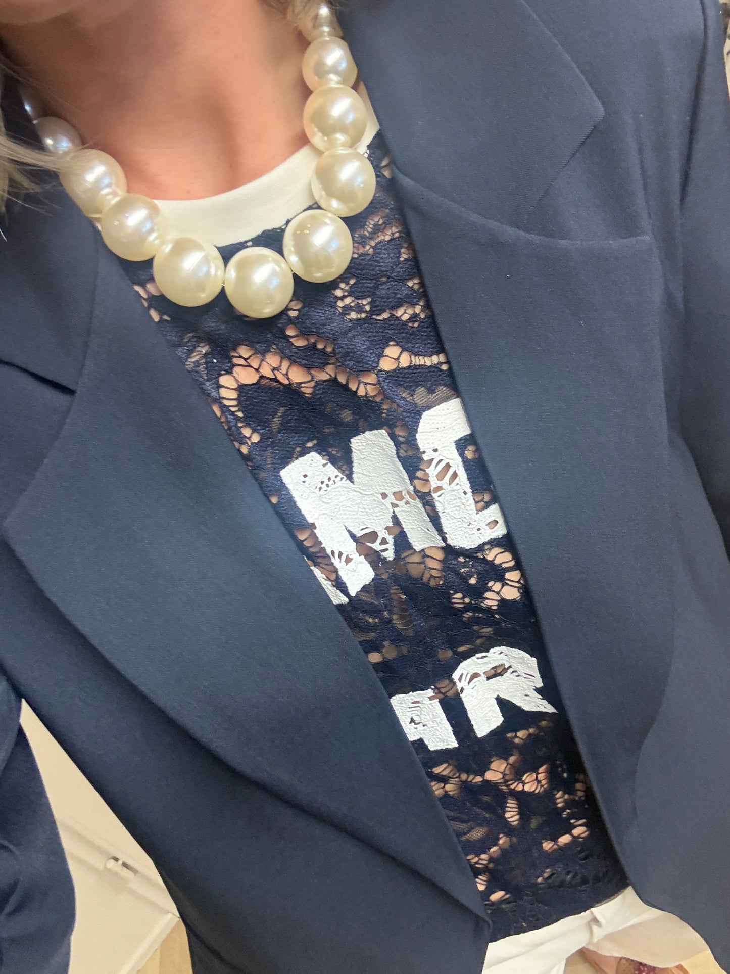 Ketting Kralen Parel Overloop XL