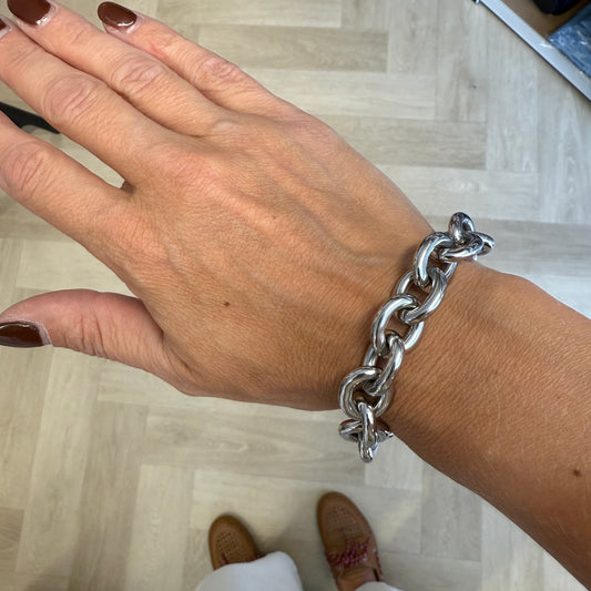 Armband Chain Luxe Zilver