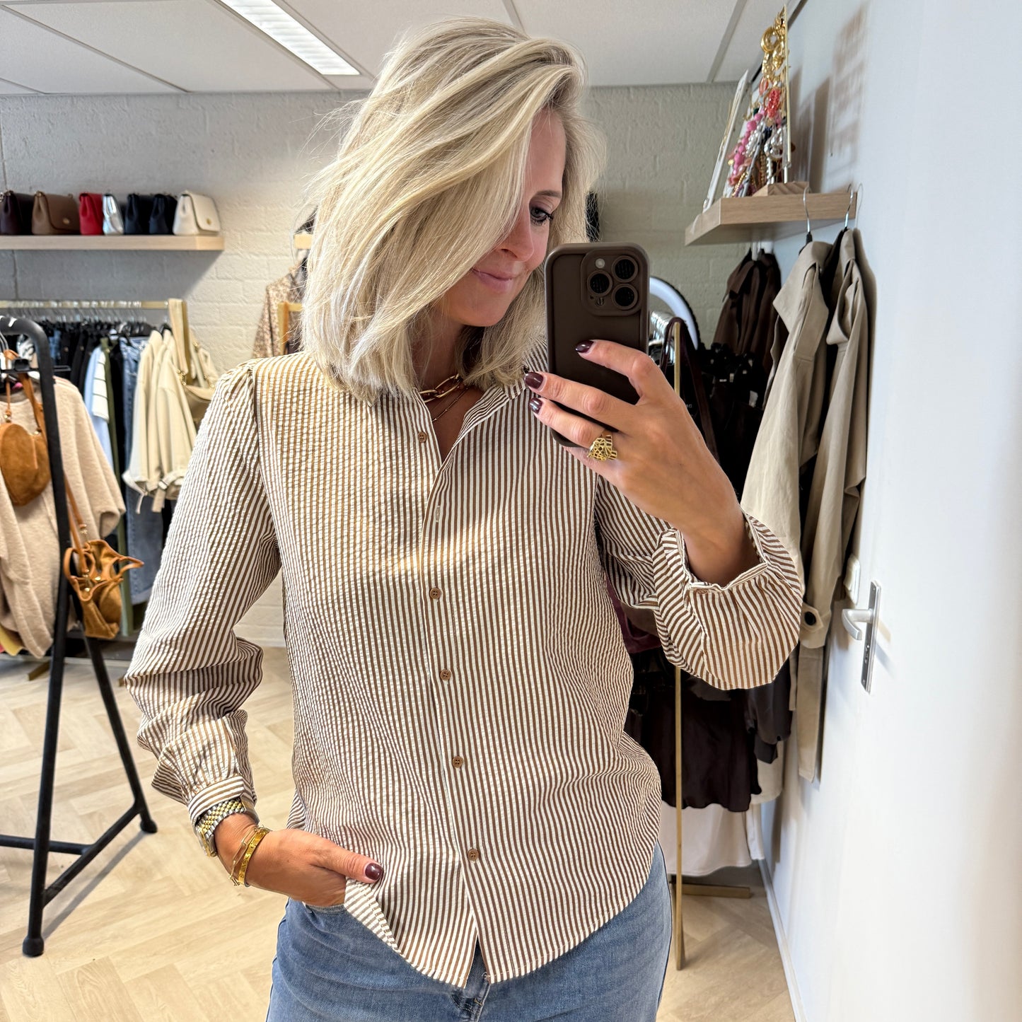 Blouse Sendra Streep Camel