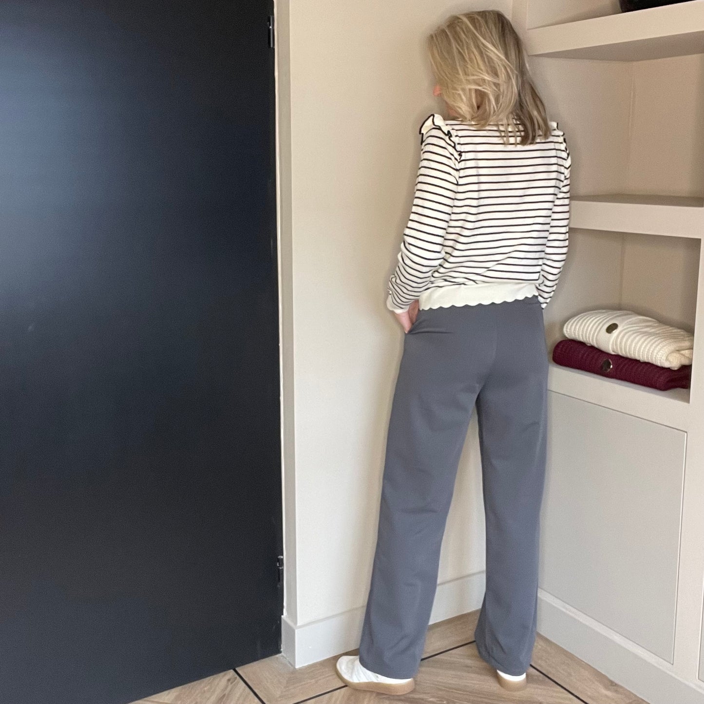 Pantalon Isa Grijs