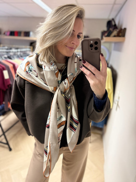 Sjaal Sanaa Belts Paard Bruin