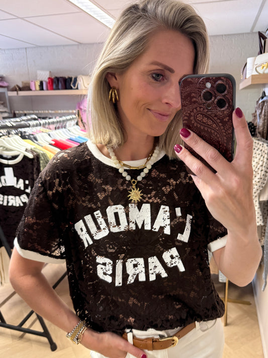 Shirt Lucy L'Amour Paris Choco
