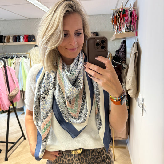 Sjaal Silka Large Loeloe Blauw