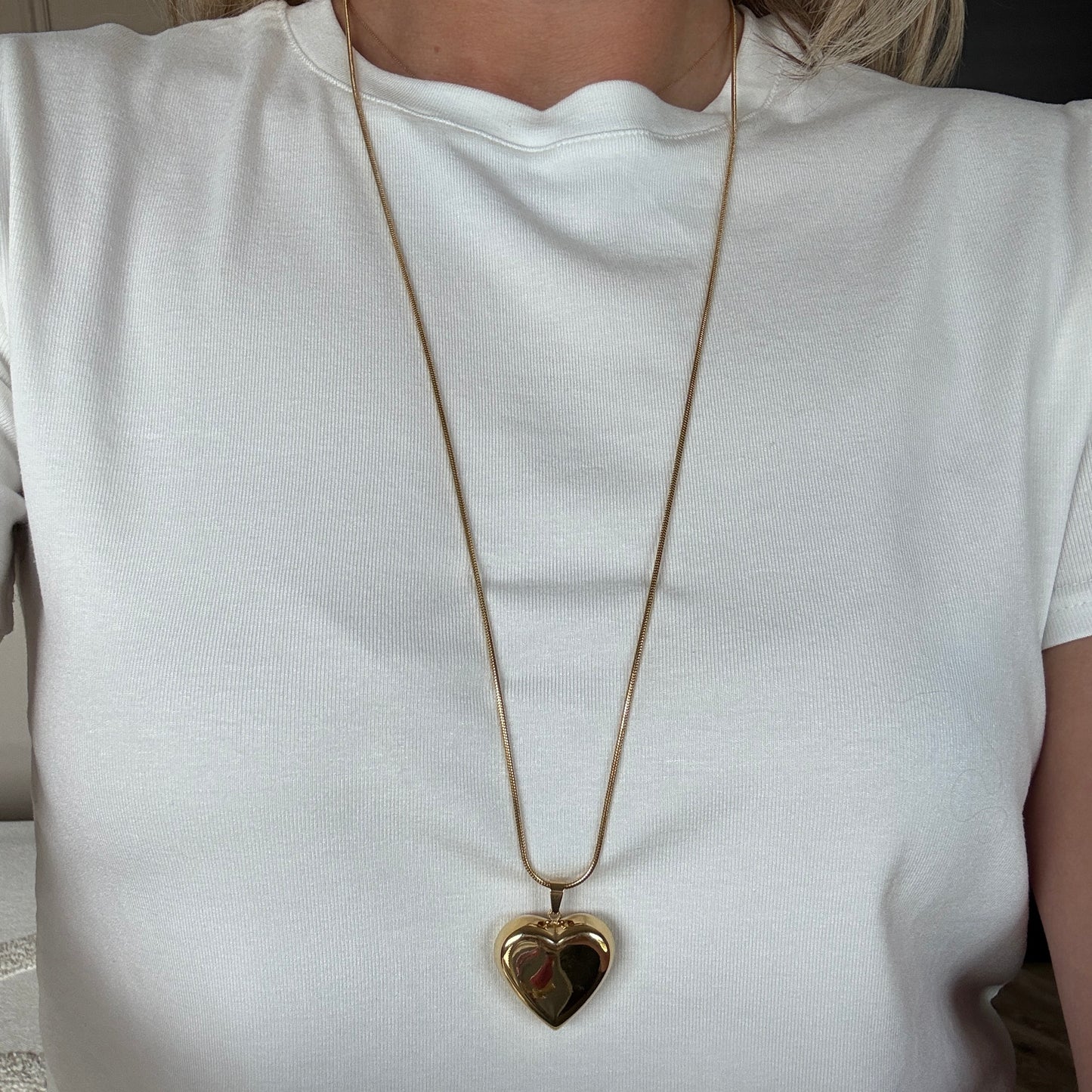 Ketting Lang Hart Goud