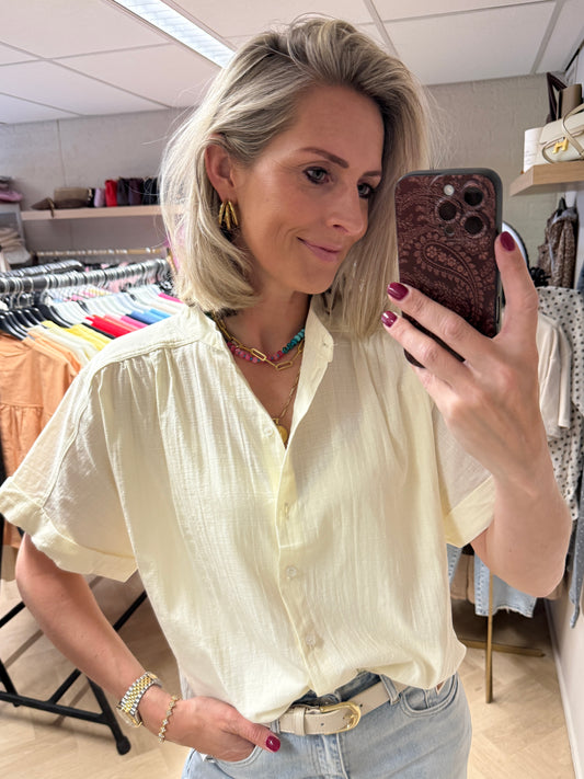 Blouse Kyra Katoen Ecru