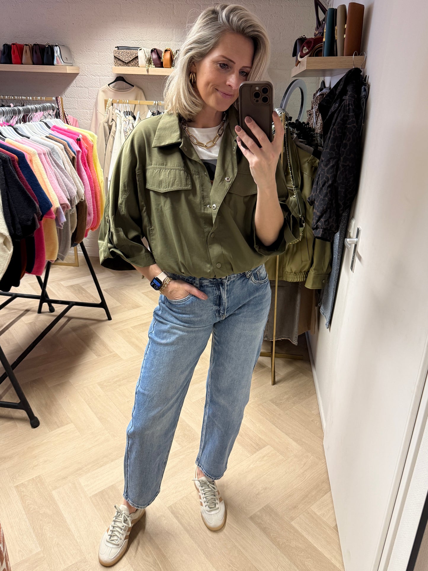 Jas Amber Armygroen