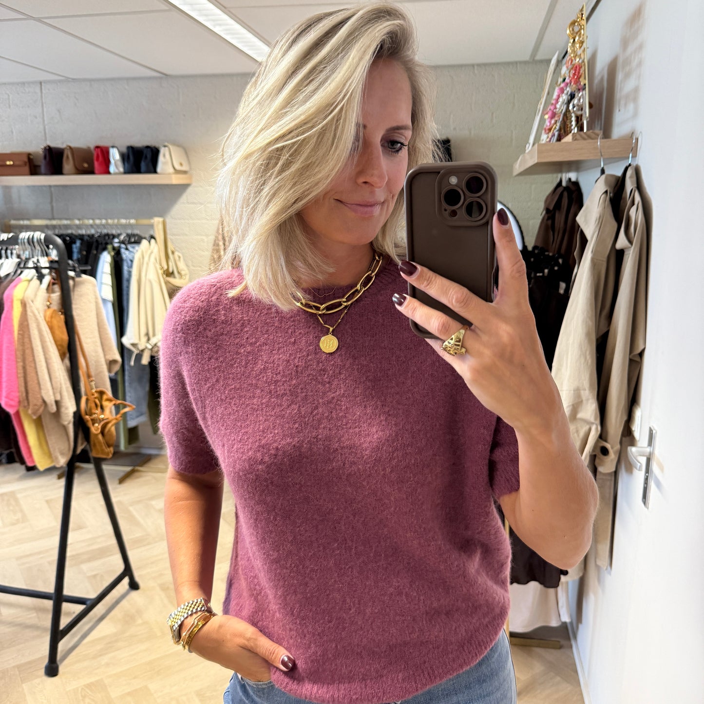Trui Claudia Alpaca Mauve