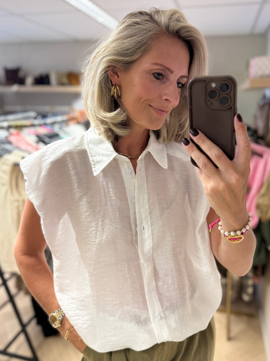 Blouse Kimmie Transparant Wit