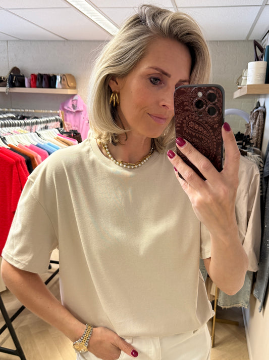 Shirt Kylie Basic Beige