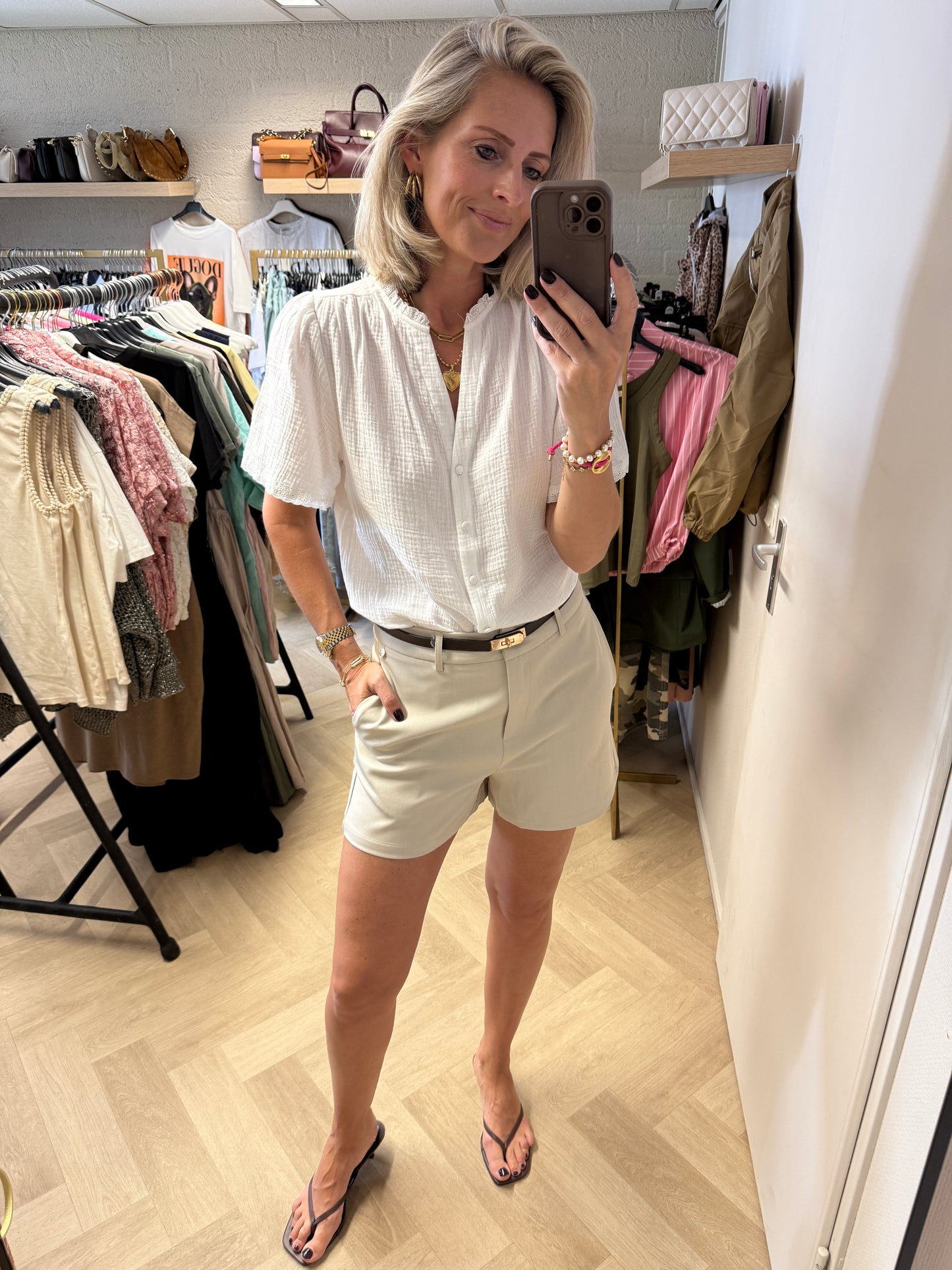 Blouse Marie Mousseline Wit
