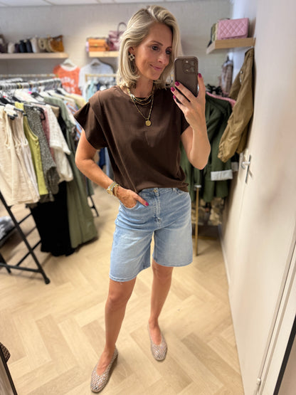 T-Shirt Unika Katoen Choco