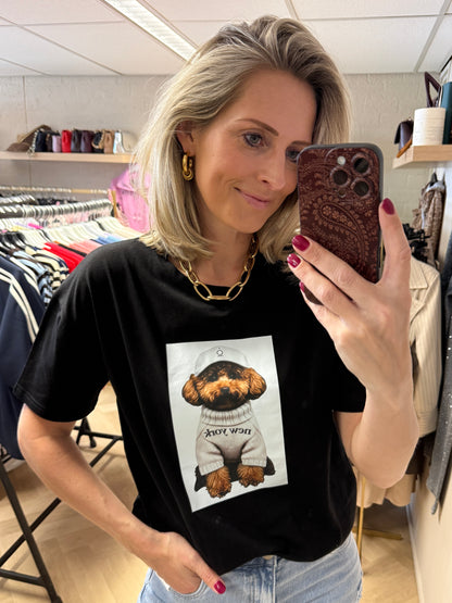 T Shirt Toy Poedel Zwart