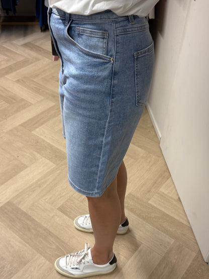 Jeans Bermuda Laulia Lichtblauw