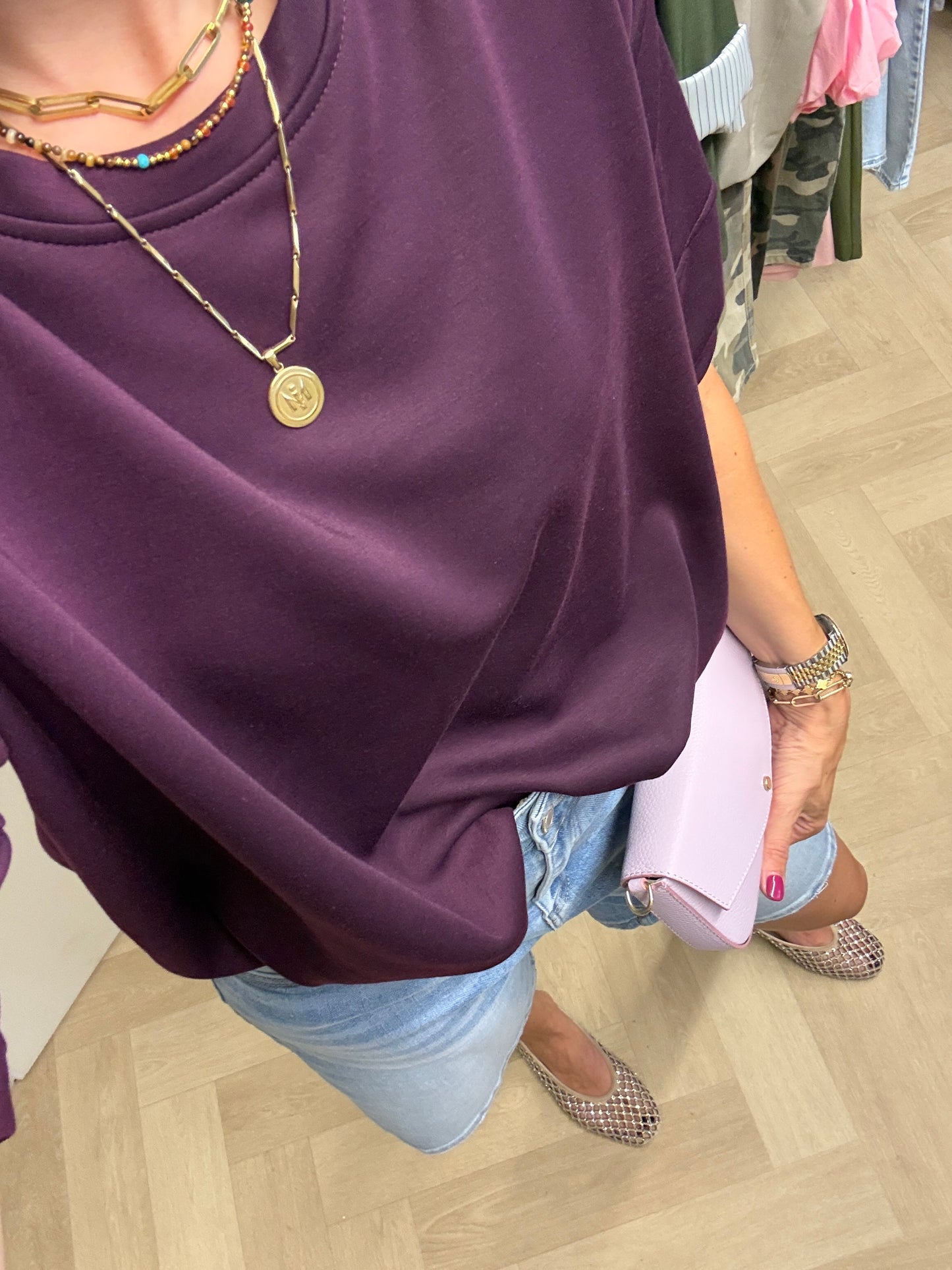 Shirt Ellie Comfy Pof Aubergine
