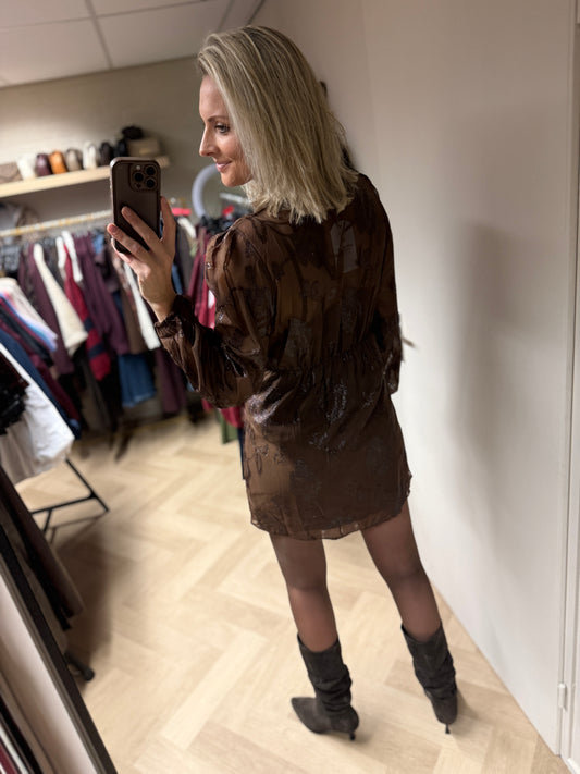 Jurk Overslag Ashley Bruin