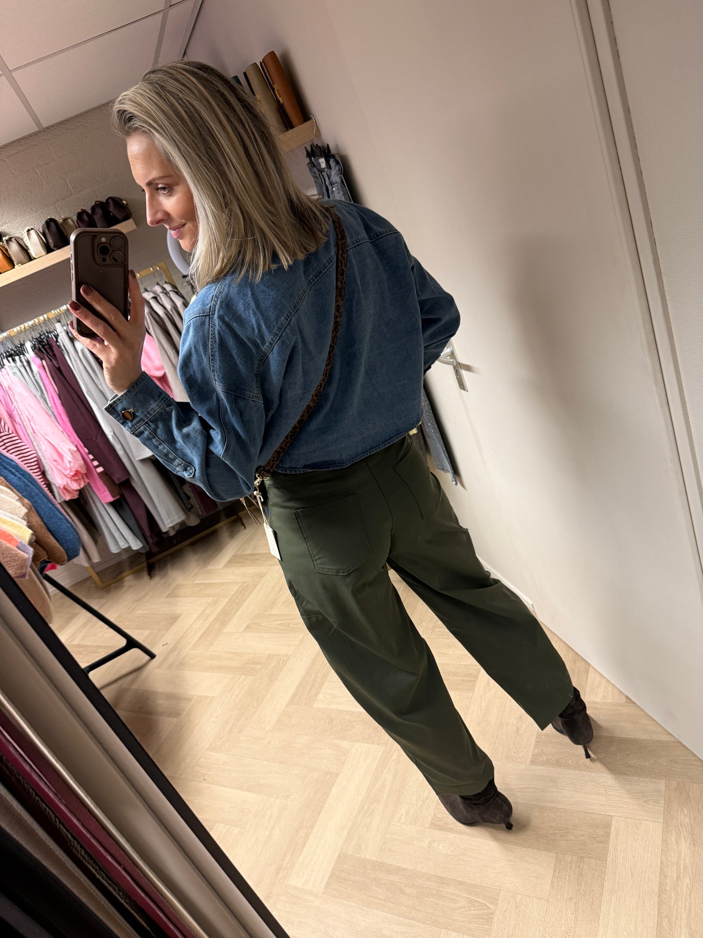 Broek Barrel Shirley Khaki