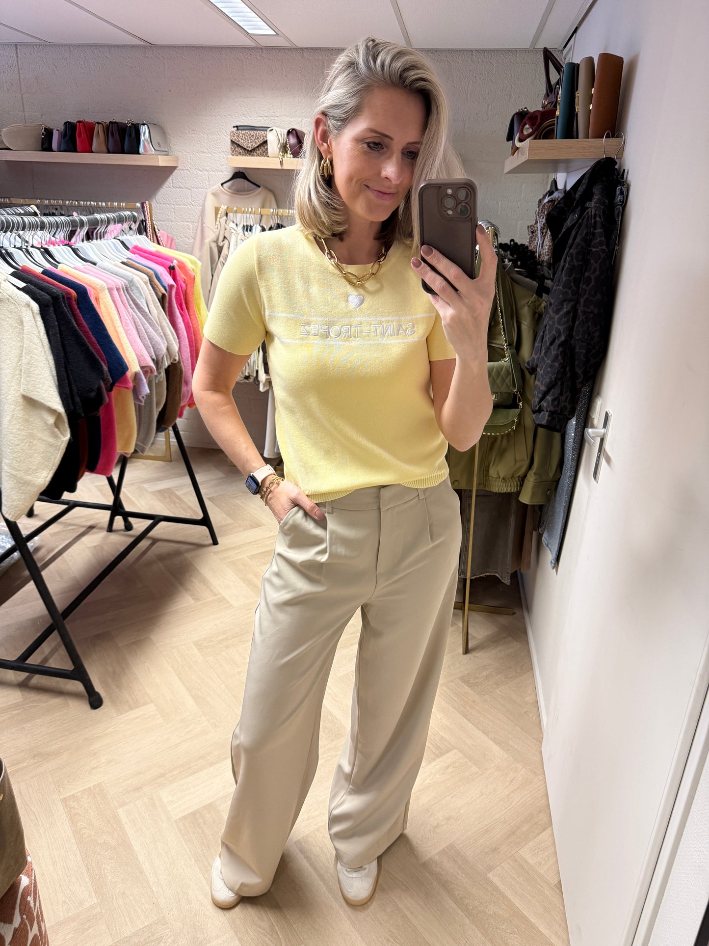 Shirt Saint Tropez Zachtgeel