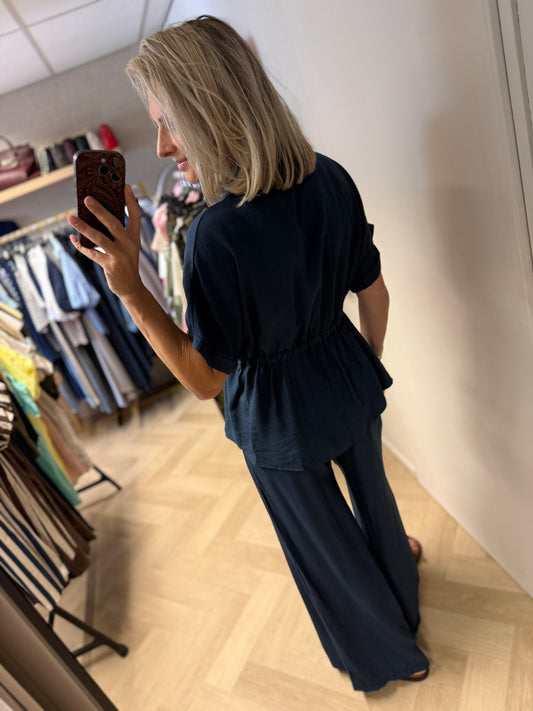 Co Ord Set Vera Donkerblauw